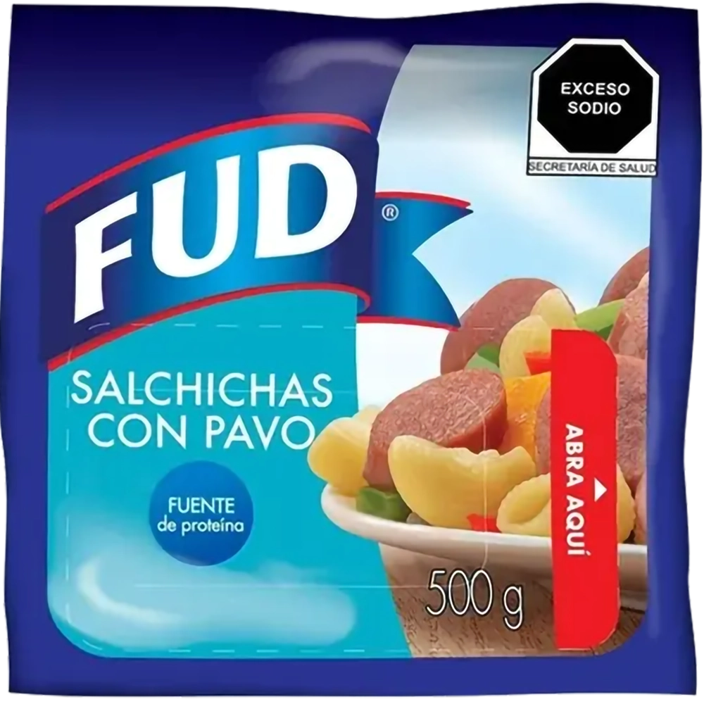 Salchicha de pavo Fud 500 g