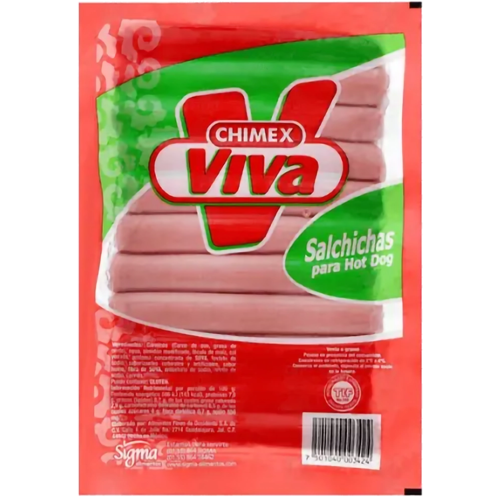 Salchicha hotdog Viva 1 kg