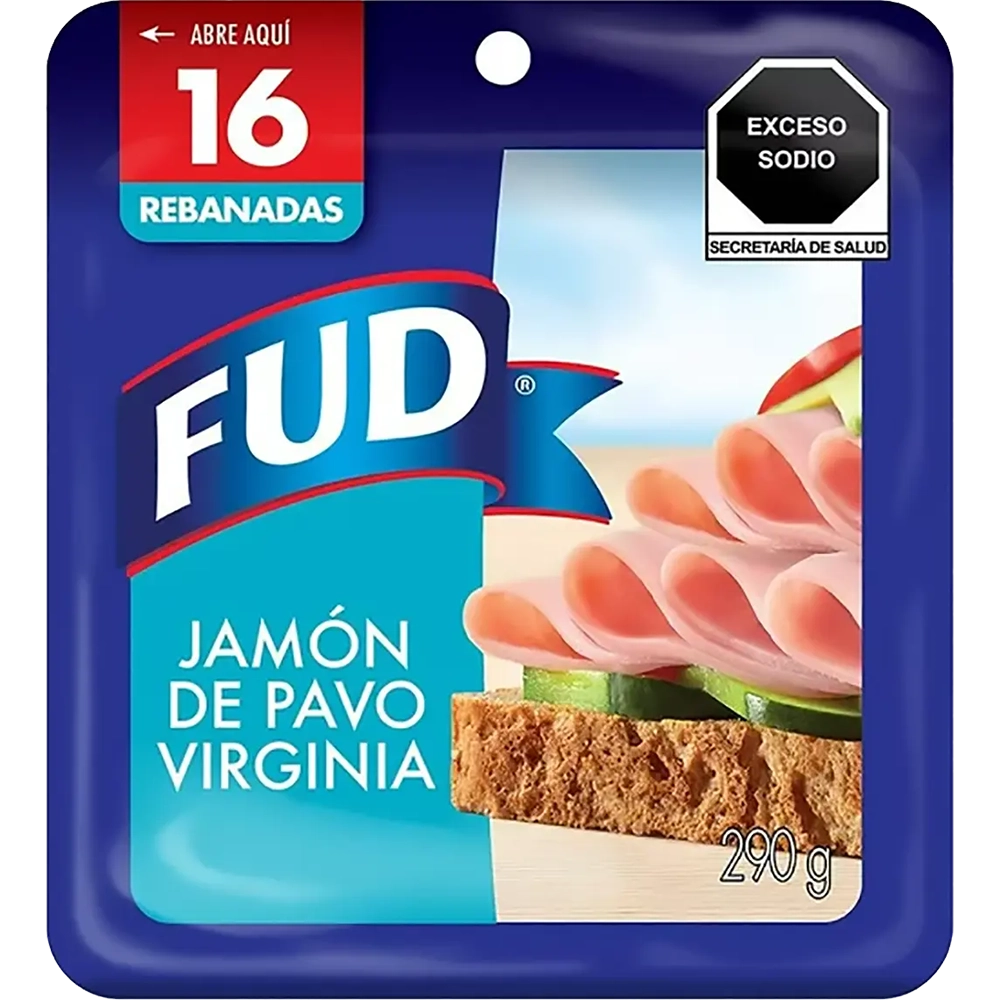 Jamón de pavo Virginia Fud 290 g
