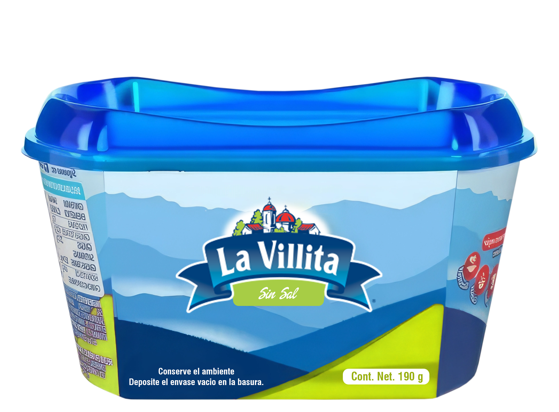 Margarina untable sin sal La Villita 190 g