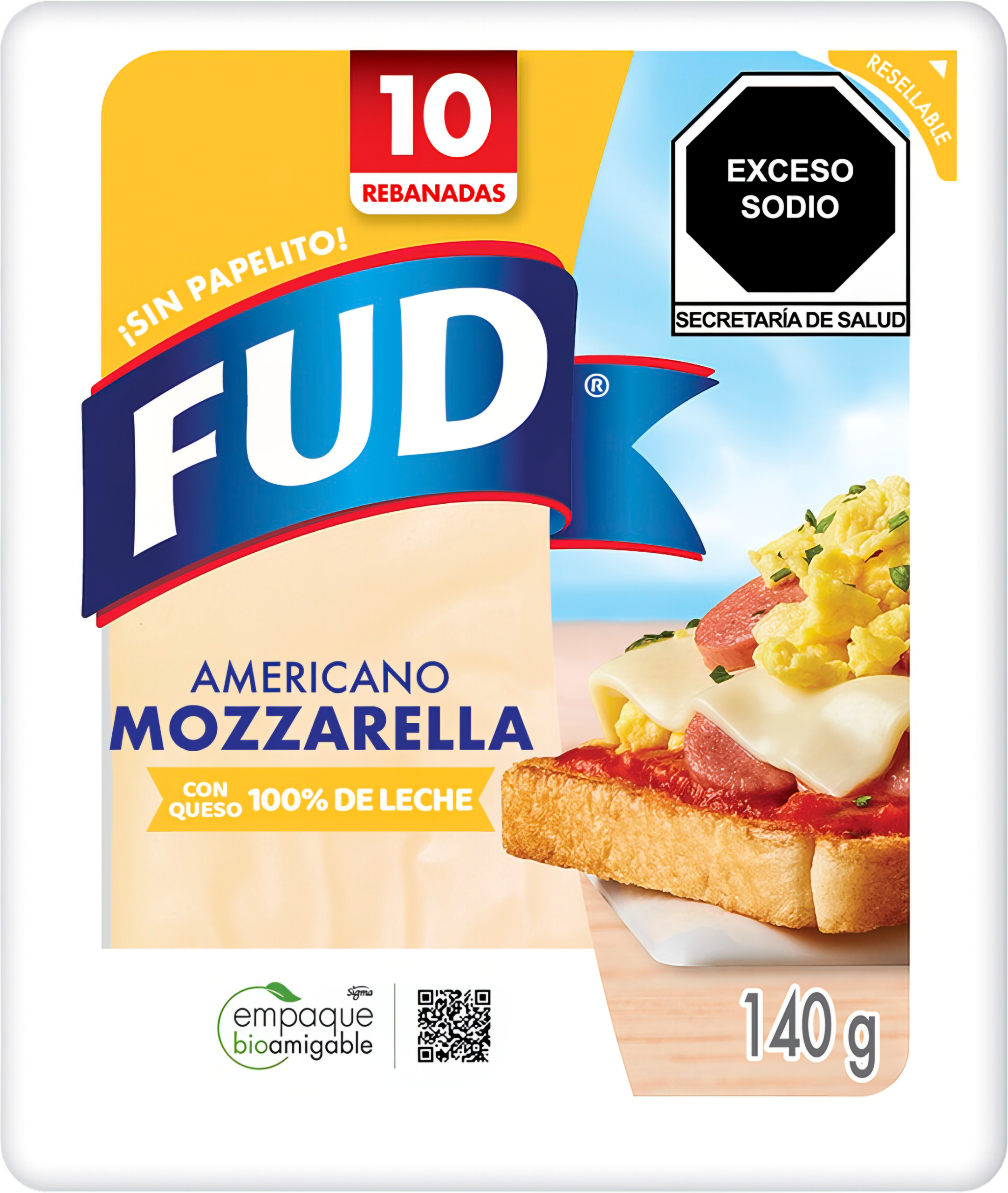 Queso rallado mozarrella Fud 140 g