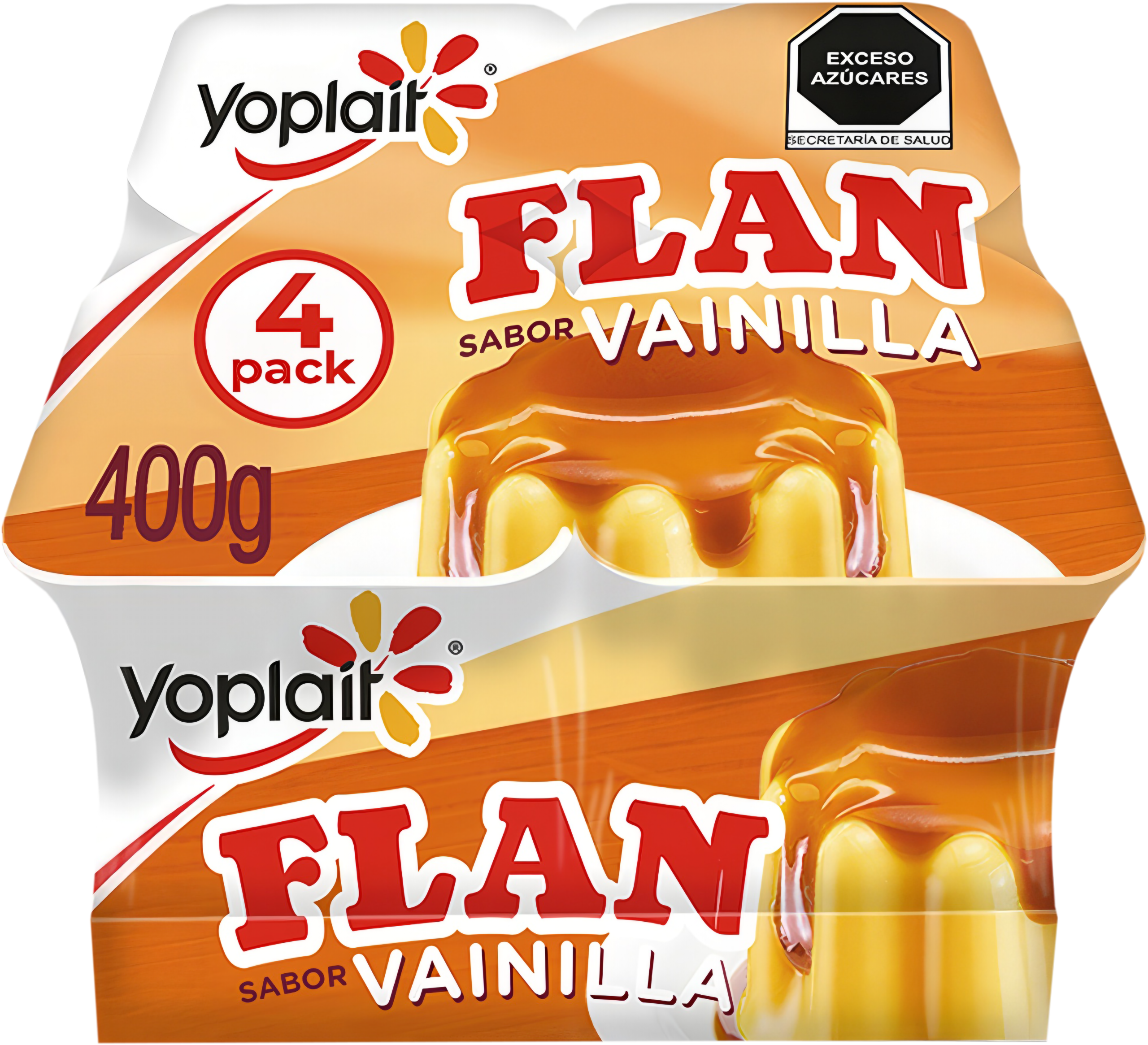 Flan vainilla 4 pza Yoplait 400 g