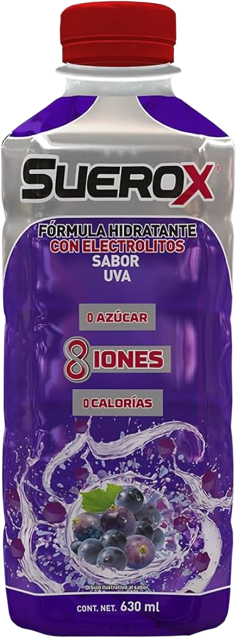 Bebida hidratante adulto 8iones uva Suerox 630 ml