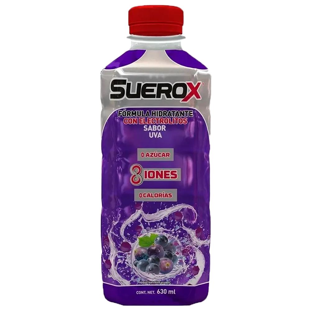 Bebida hidratante adulto 8iones Suerox 630 ml “Todos los sabores”