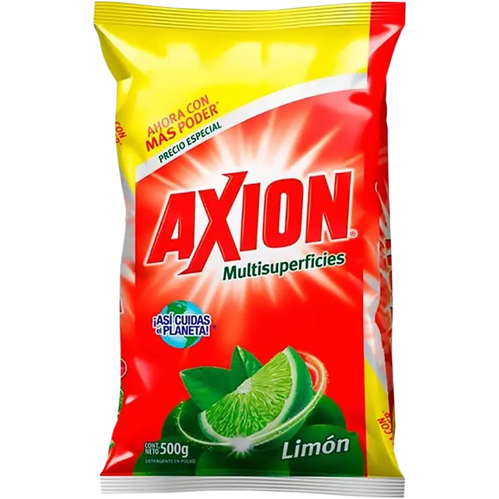 Lavatraste en polvo limón Axión 500 g