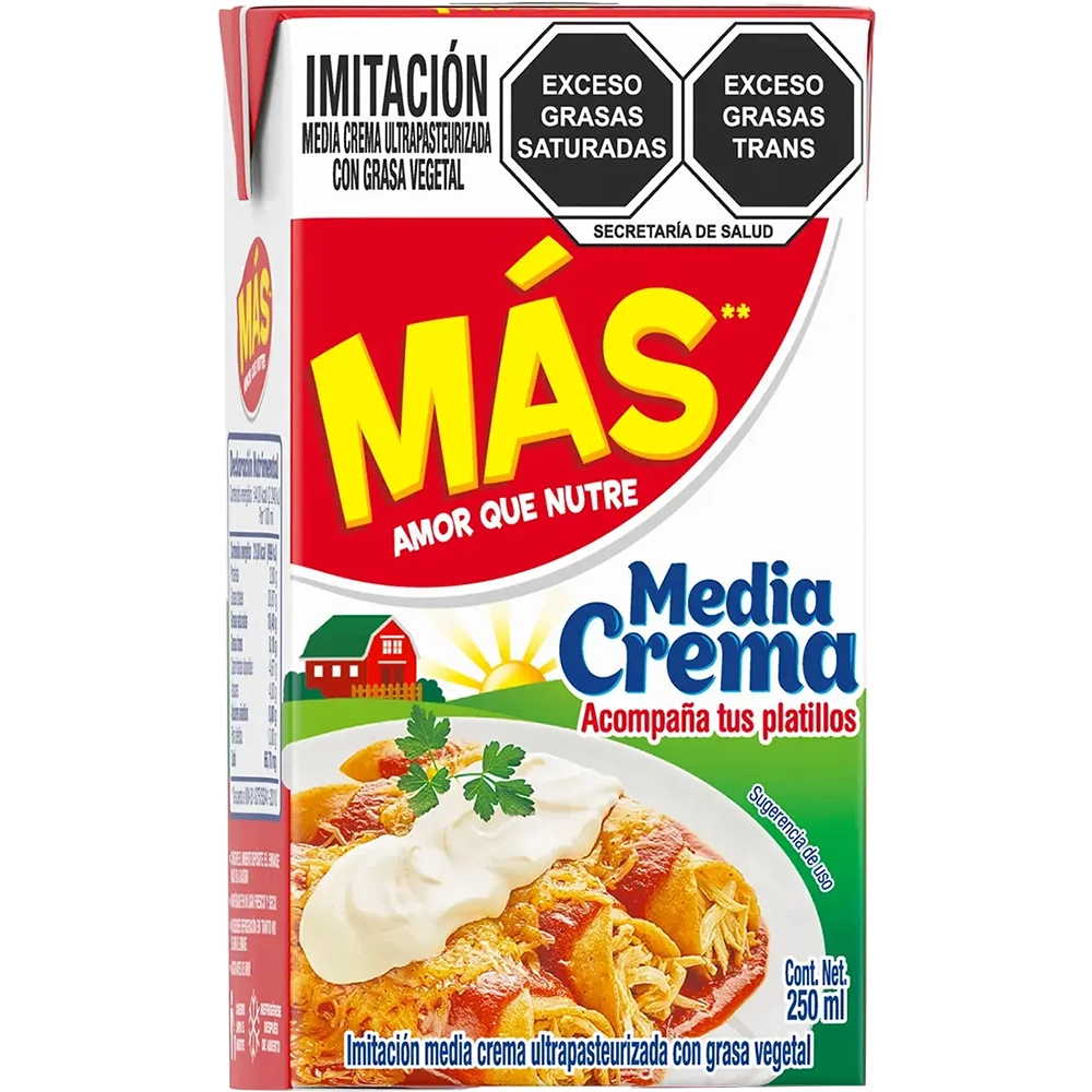 Media crema Más Nutre 250 ml