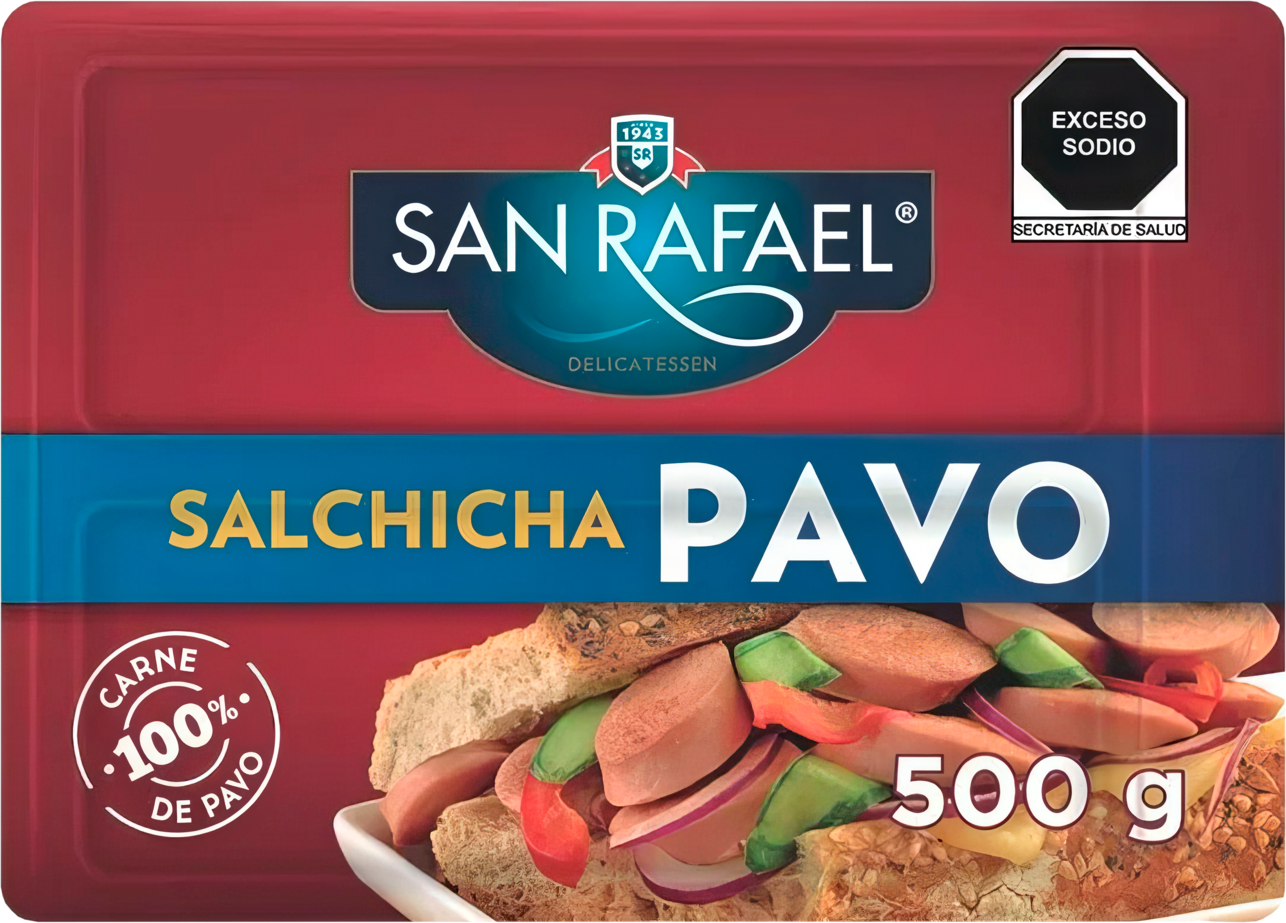 Salchicha de pavo San Rafael 500 g