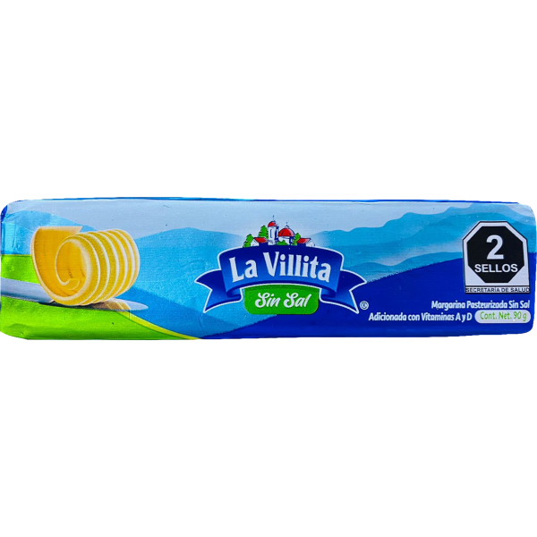 Margarina sin sal La Villita 90 g
